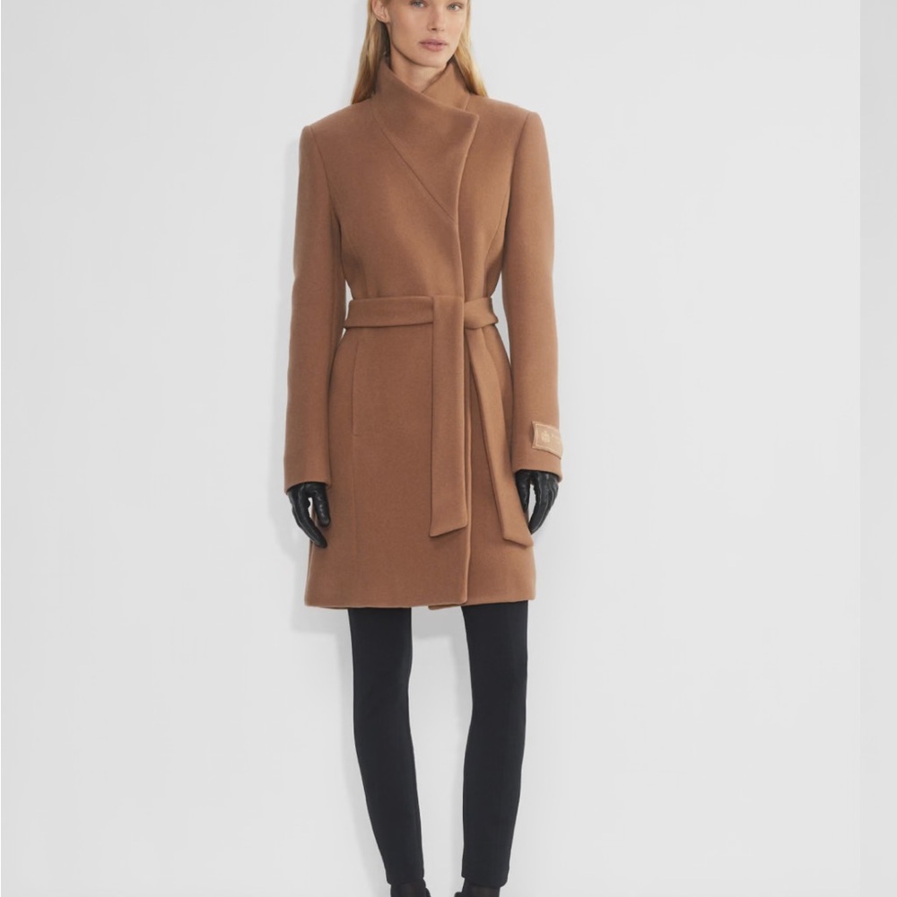 Babaton Tan Belted Coat